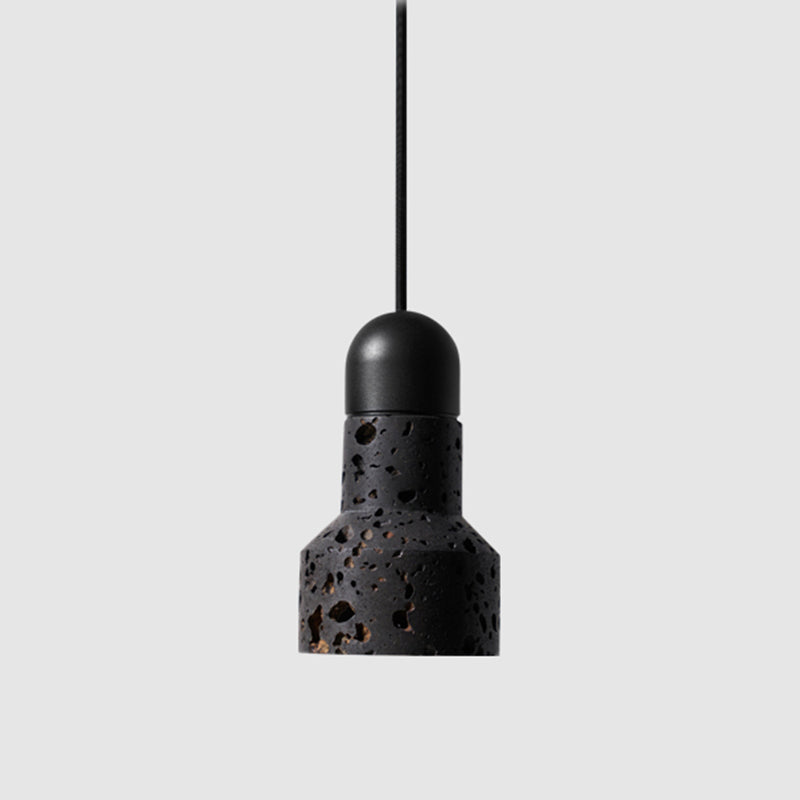 Luminaire suspendu en marbre nordique avec design inspiré de la lampe de poche