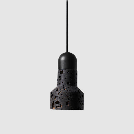 Luminaire suspendu en marbre nordique avec design inspiré de la lampe de poche