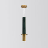 Minimalist Marble Pendant Light For Dining Rooms - Elegant Ceiling Fixture With Shaded Design Green