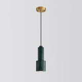 Minimalist Marble Pendant Light For Dining Rooms - Elegant Ceiling Fixture With Shaded Design Green