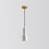 Minimalist Marble Pendant Light For Dining Rooms - Elegant Ceiling Fixture With Shaded Design White