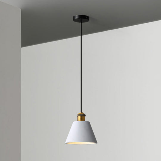 Modern Geometric Pendant Light - Stylish Resin-Cement Suspension Fixture For Dining Room Grey /