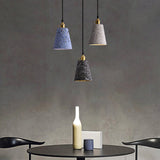 Minimalistic Geometric Terrazzo Pendant Light - Dining Room Ceiling Suspension Lighting