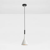 Modern Resin Geometric Hanging Lamp With 1 Bulb - Bedroom Ceiling Lighting White