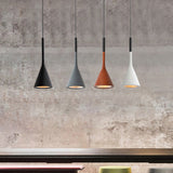 Modern Resin Geometric Hanging Lamp With 1 Bulb - Bedroom Ceiling Lighting