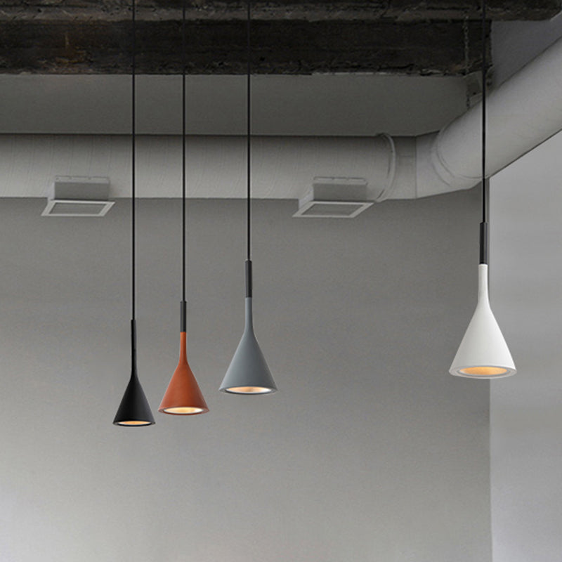 Modern Geometric Resin Hanging Lamp For Bedroom - Stylish Ceiling Lighting With 1 Bulb