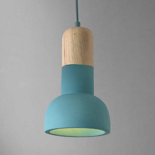 Plafonnier de salle à manger minimaliste - Design inspiré d'une lampe de poche - Ciment - Éclairage de plafond à 1 tête