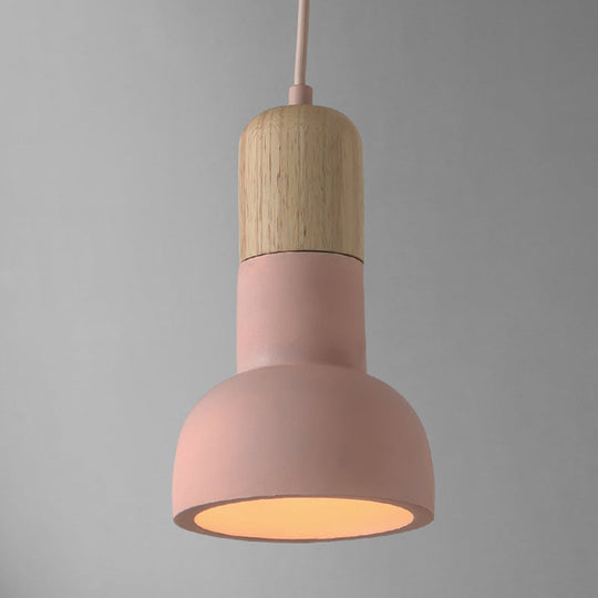 Plafonnier de salle à manger minimaliste - Design inspiré d'une lampe de poche - Ciment - Éclairage de plafond à 1 tête