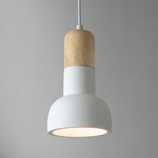Plafonnier de salle à manger minimaliste - Design inspiré d'une lampe de poche - Ciment - Éclairage de plafond à 1 tête