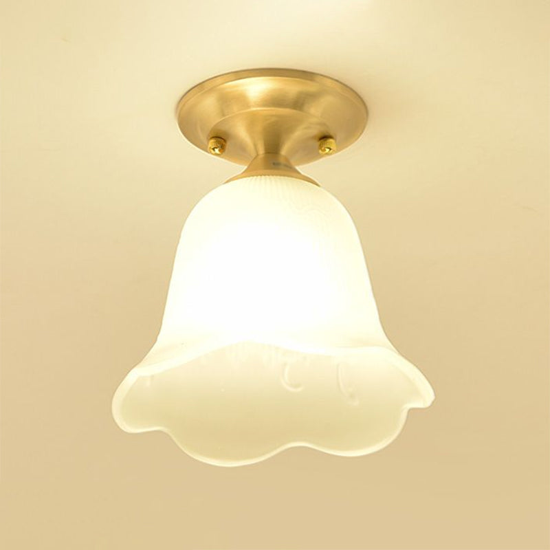 Vintage Floral Gold Ceiling Light Flush Mount