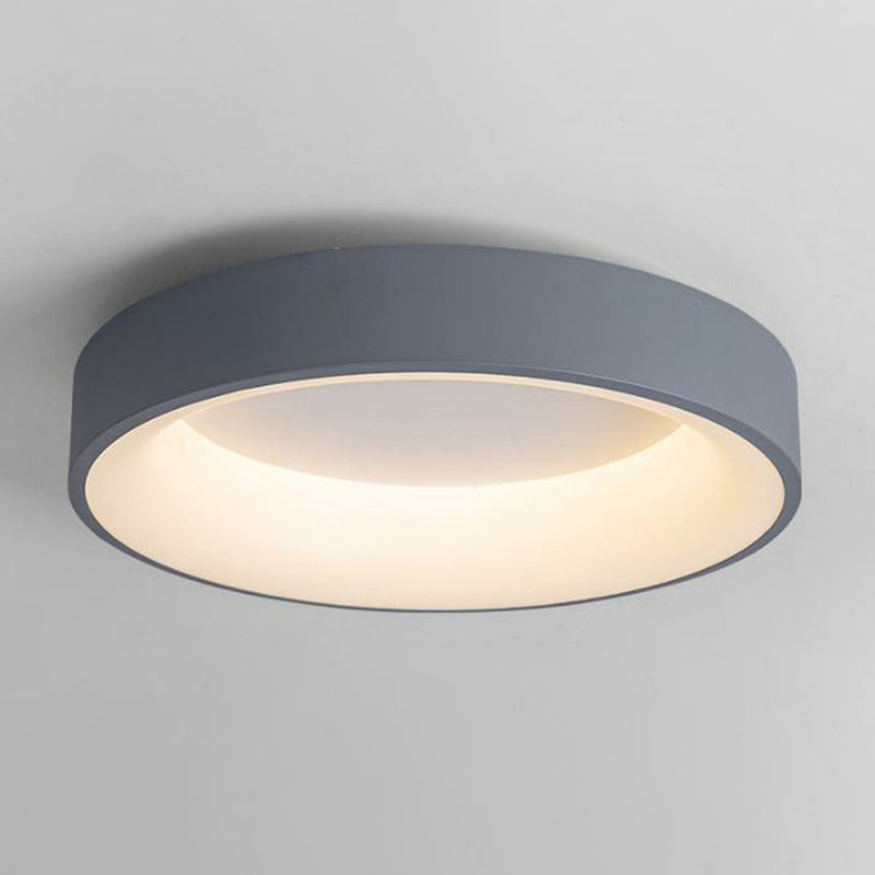 Modern Acrylic Led Flush Ceiling Light Fixture - Circular Shape For Bedroom Grey / 14’ Third Gear