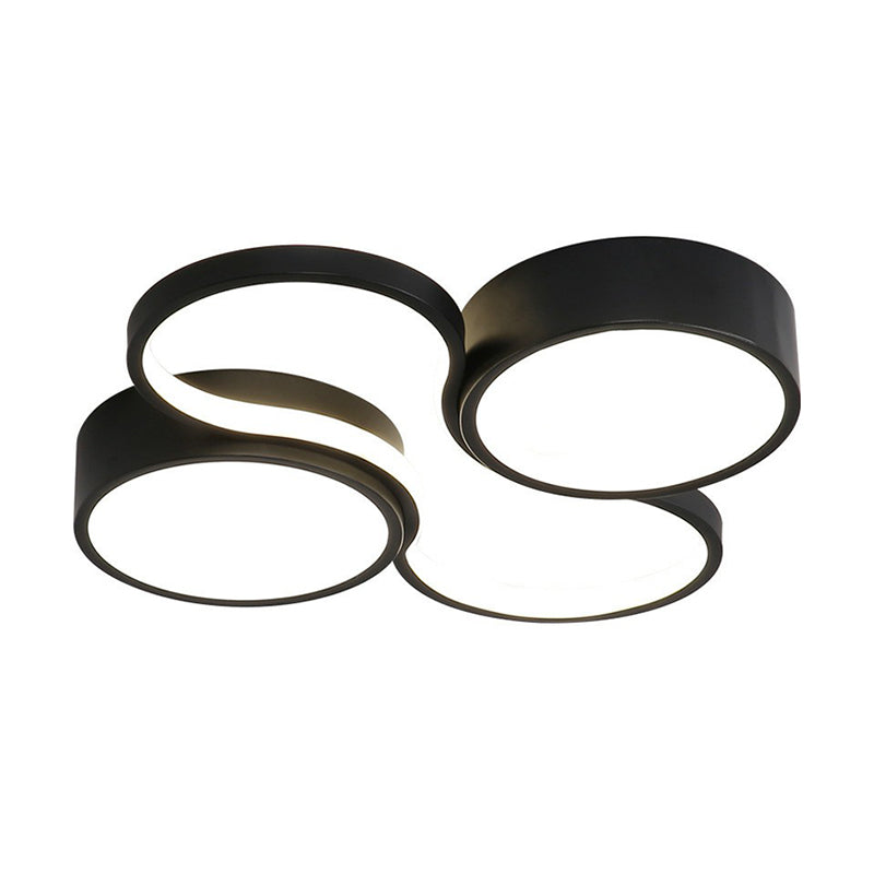 Sleek Study Room Led Flush Mount Ceiling Light - Acrylic Simplified