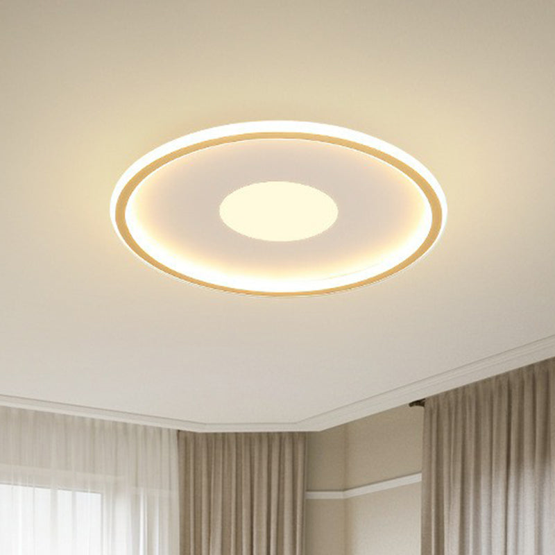 Extra - Thin Led Flush Mount Ceiling Light For Living Room - Modern Acrylic Design White / 12’ Warm