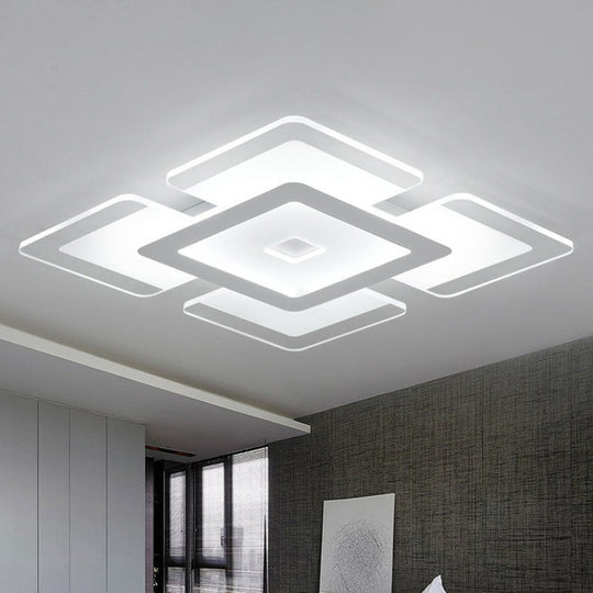 Modern Style Acrylic Led Flush Ceiling Light - Clear!’ This Revised Title Maintains The Important
