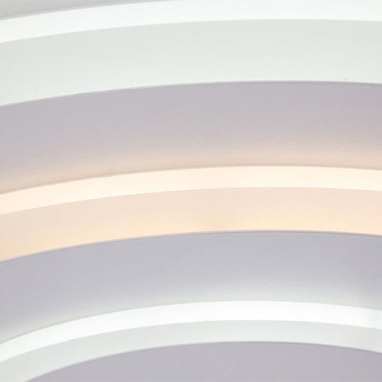 Ultra-Thin White Acrylic Led Ceiling Light - Contemporary Flush Mount Fixture
