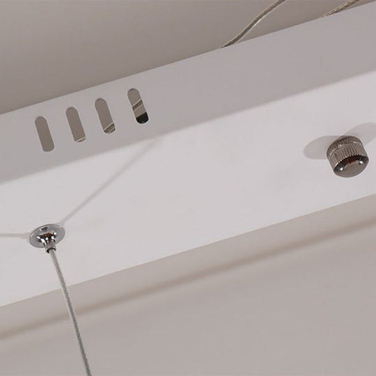 Ultrathin Clear Multi Light Pendant Modern LED Dining Room Hanging Lighting