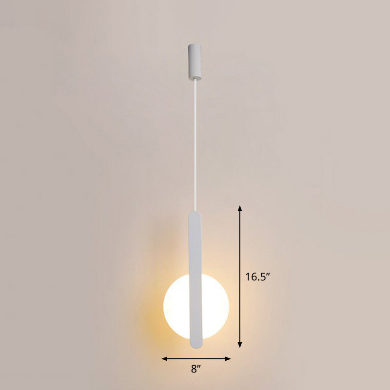Nordic Style Acrylic Led Ceiling Pendant Light For Bedside White / B