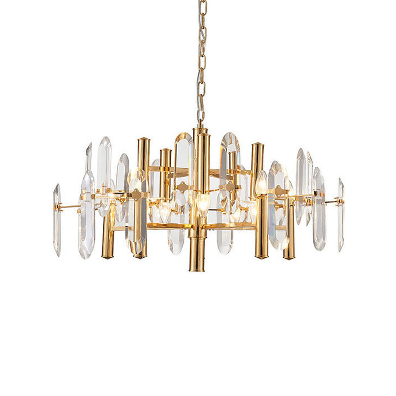 Modern Metal Frame Gold Chandelier Light Fixture 8/10 Lights 23.5’’/31.5’’ Wide