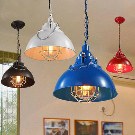 Vintage Iron Pendant Ceiling Light With Conical Shade - Perfect For Restaurants