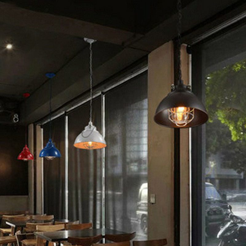Vintage Iron Pendant Ceiling Light With Conical Shade - Perfect For Restaurants