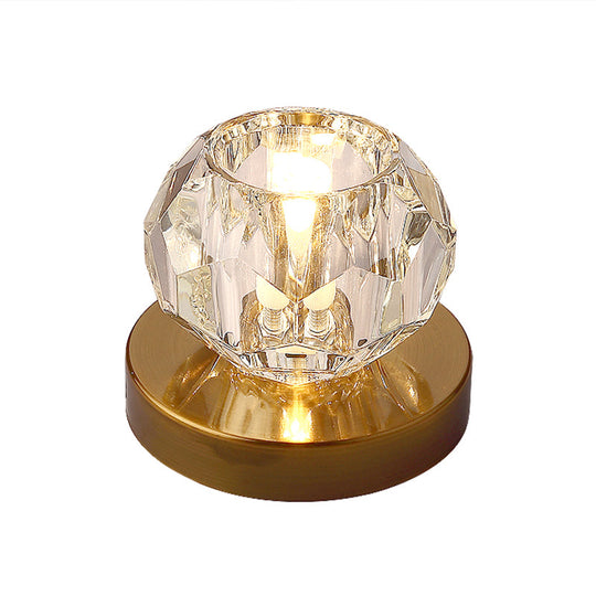 Bud - Shaped Led Crystal Flush Mount Ceiling Light - Modern Design For Corridors