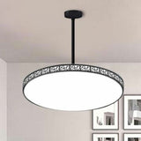 Modern Metallic Hollow-Carved Led Chandelier For Conference Room Lighting