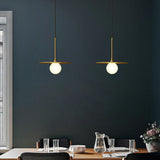 Sleek Metallic Ceiling Light: Simplicity Single-Bulb Pendant Lamp With White Glass Shade