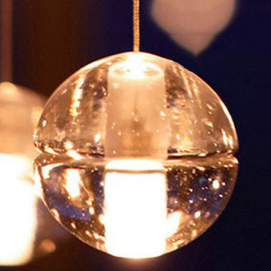 Modern Meteor Shower Multi-Light Pendant Chandelier With Clear Seedy Glass