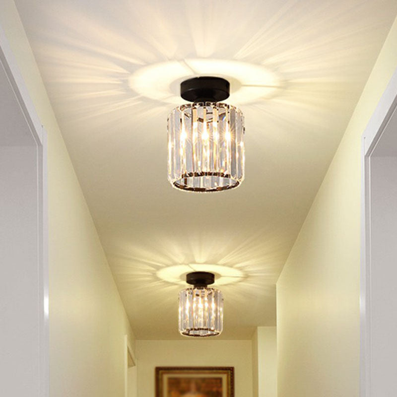 Prismatic Crystal Geometric Flush Mount Ceiling Light - Postmodern Style
