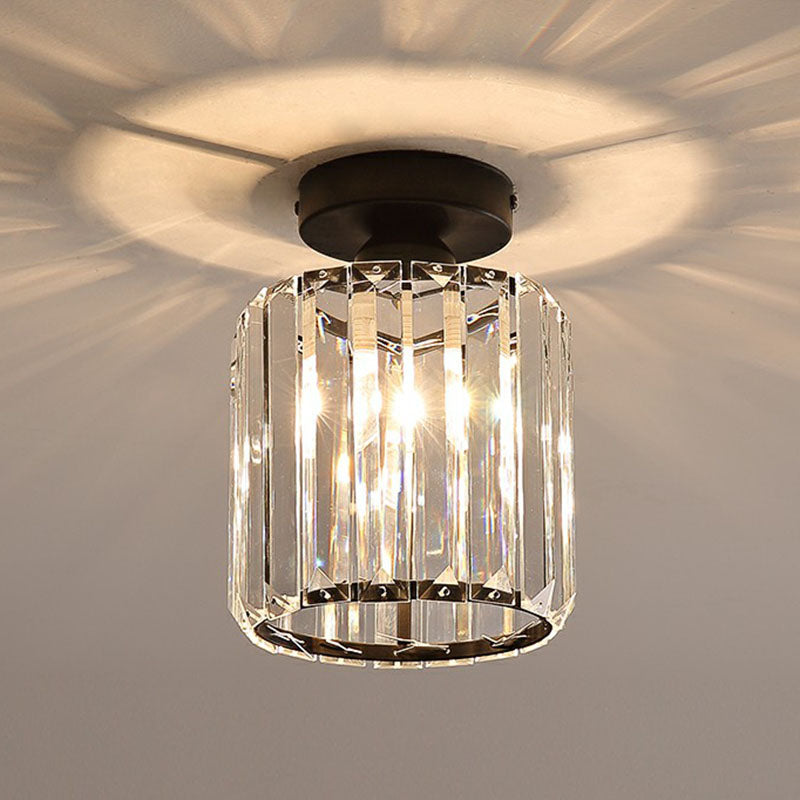 Prismatic Crystal Geometric Flush Mount Ceiling Light - Postmodern Style