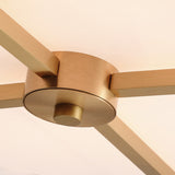 Classic 4-Light Semi Flush Mount Ceiling Fixture With White Fabric Shade For Living Room