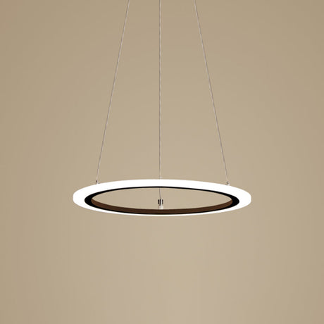 Modern 4-Tier Led Suspension Light- Black Rectangular Acrylic- Nordic Style Chandelier For Living