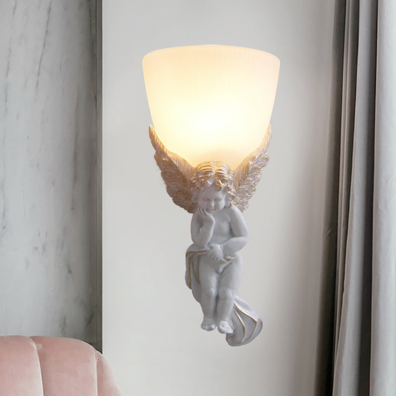Frosted Glass Bowl Wall Light Fixture With Vintage Charm - Perfect For Living Rooms And Available In
