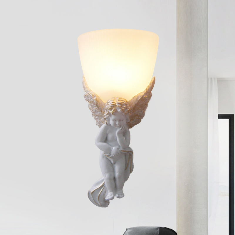 Frosted Glass Bowl Wall Light Fixture With Vintage Charm - Perfect For Living Rooms And Available In