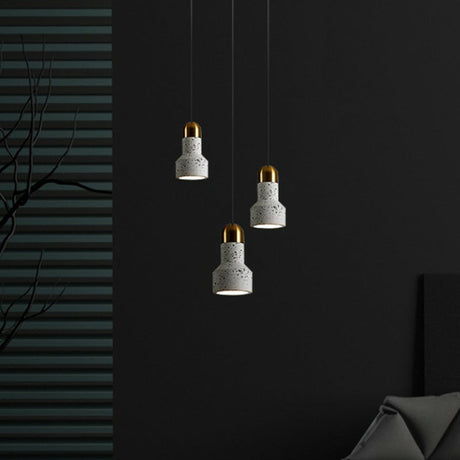 Mini Terrazzo Spotlight Pendant Light For Nordic Dining Room Decor White