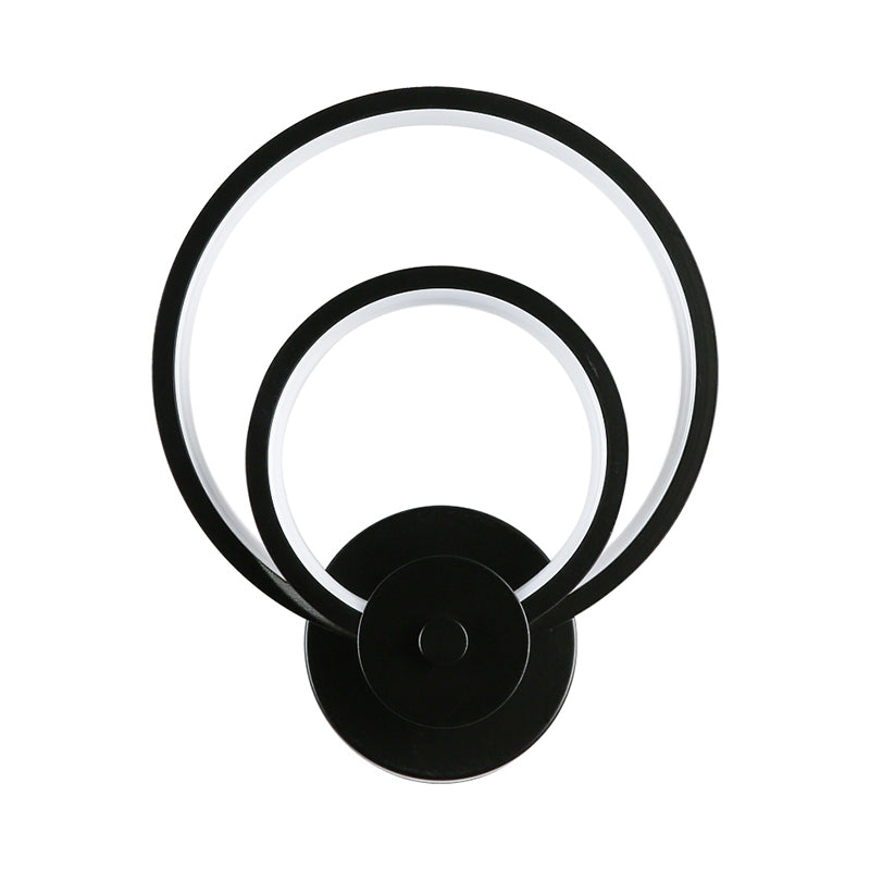 Sleek Acrylic Loop Led Wall Sconce - Stylish Bedroom Light Fixture