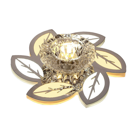 Modern Ultra - Thin Clear Crystal Flushmount Ceiling Spotlight For Corridor