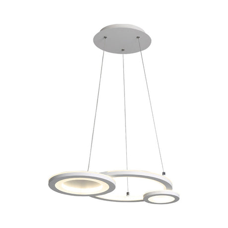 Modern Led Acrylic Chandelier For Dining Room In White/Warm Light