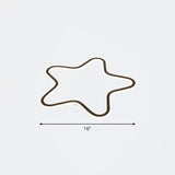 Simplicity Star Flush Mount Led Ceiling Light For Kids Room In Black Acrylic / 16 Third Gear