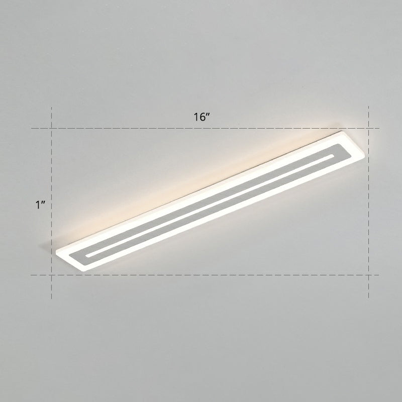 Ultrathin Acrylic Ceiling Light - Led Flush Mount Lighting Modern White Design For Foyer / Remote
