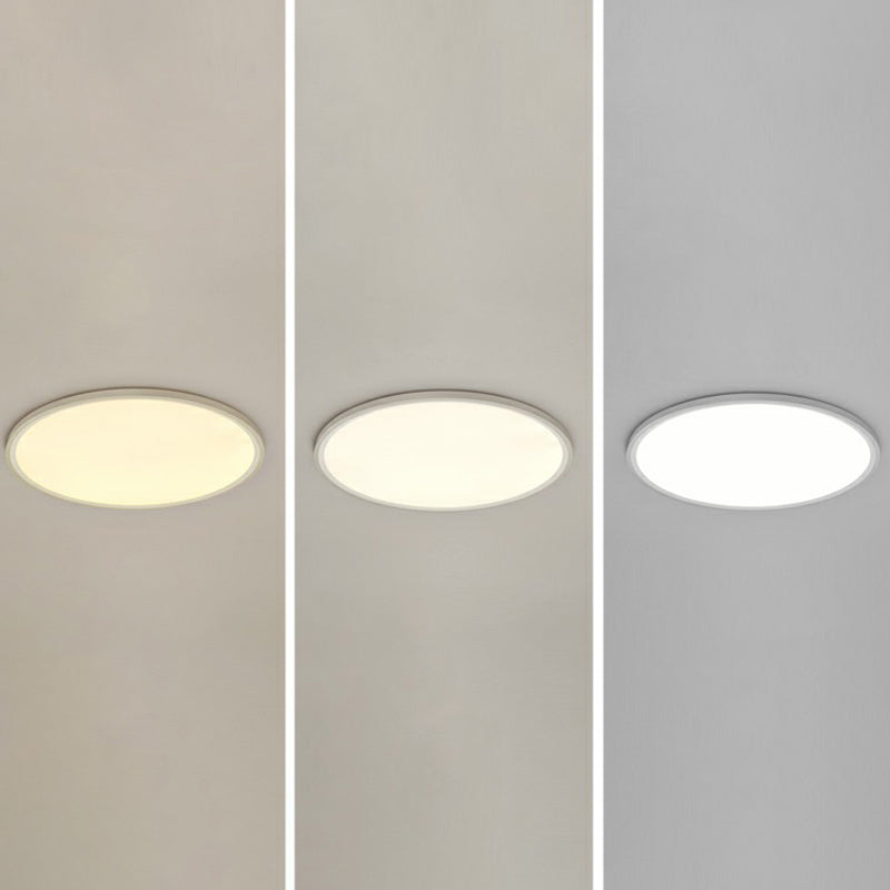 Led Ceiling Mount Fixture - Ultrathin & Simple Acrylic Flushmount Lighting In White / 31’ Third Gear