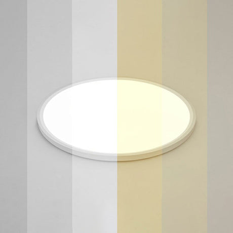Led Ceiling Mount Fixture - Ultrathin & Simple Acrylic Flushmount Lighting In White / 16 Remote