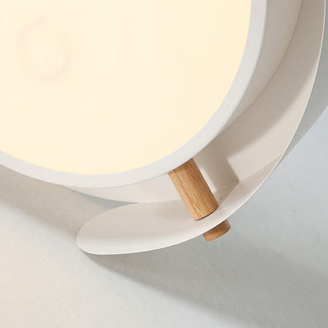 Minimalist Led Ceiling Mount Light - Round Metal Flush Fixture For Bedroom Lighting