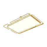 Contemporary Ultrathin Gold Flush Mount Led Ceiling Light For Bedroom
