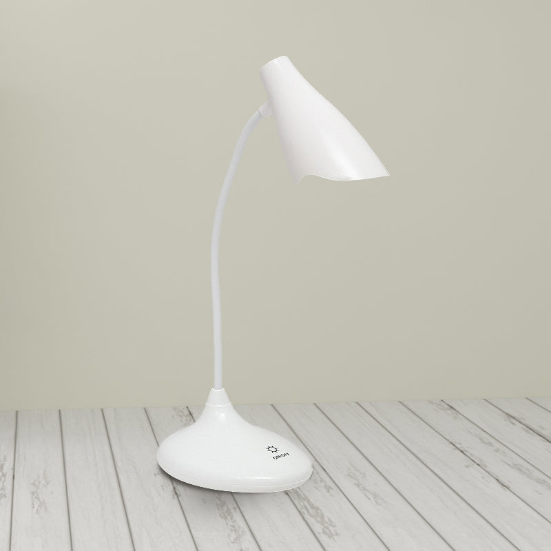 Nordic Bell-Shaped Led Desk Lamp: Touch-Sensitive With Usb Charging Port Blue/Green/Pink/White