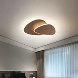 Flush Mount Led Ceiling Light - Triangular Nordic Style Acrylic Fixture For Corridors Coffee /