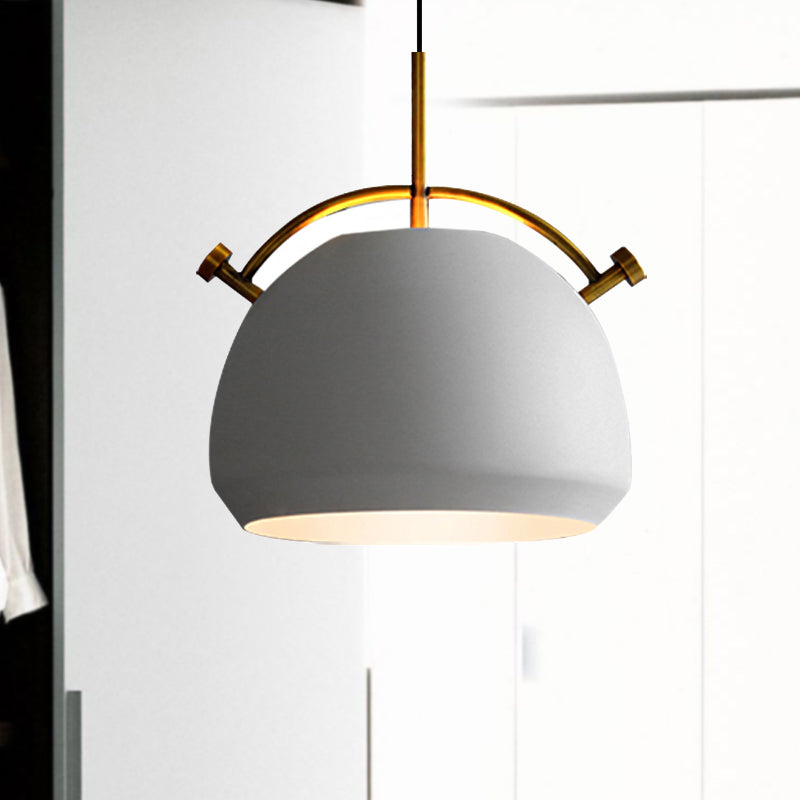 Retro Dome Shade Hanging Ceiling Light - Stylish Metal Pendant Lamp For Table 10’/11’/13’