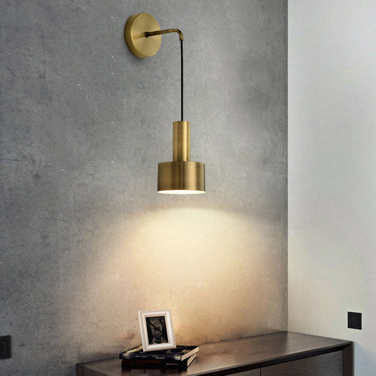 Modern Small Wall Mounted Metallic Bedside Reading Light
