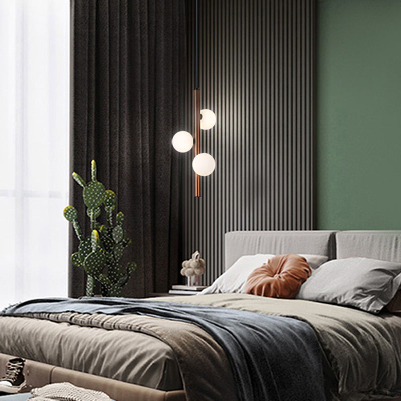 Minimalistic Opal Glass Pendant Chandelier For Living Room Lighting 3 / Coffee