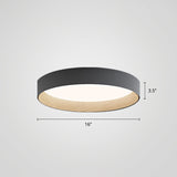 Nordic Led Ceiling Flush Mount Lamp With Acrylic Diffuser For Kitchen Grey / 16 Third Gear